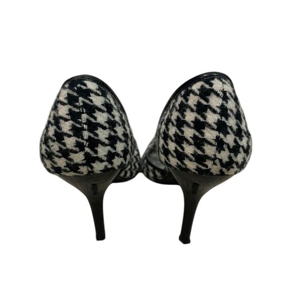 Steve Madden Black and White Houndstooth Heels - Picture 6 of 7